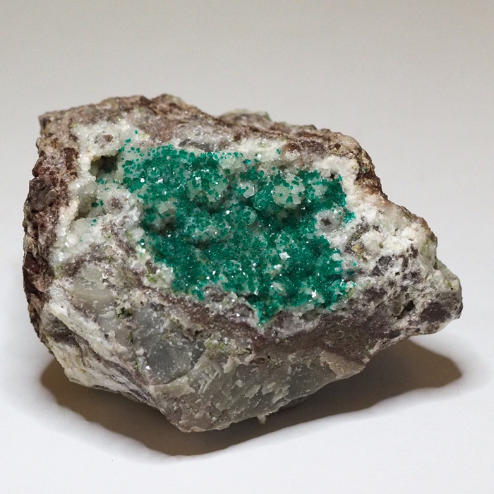 Dioptase On Calcite