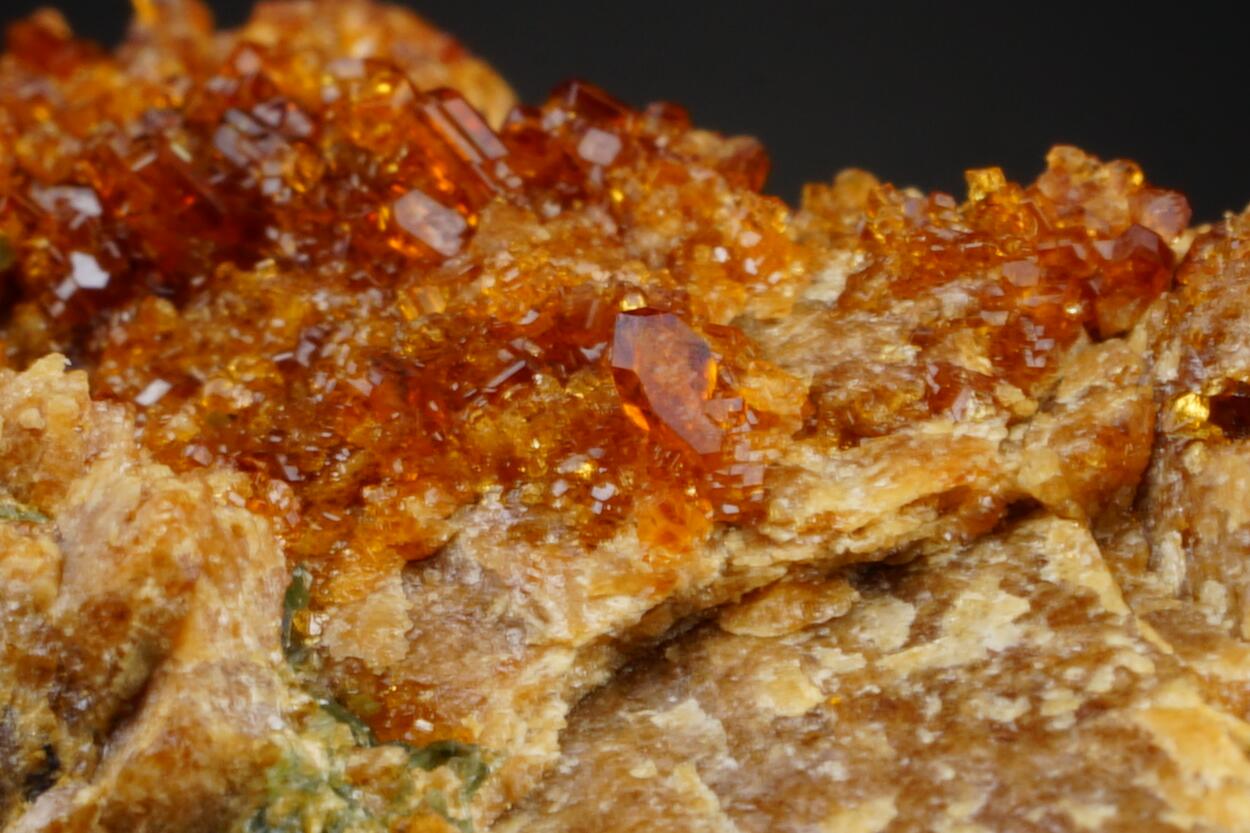 Grossular Var Hessonite & Clinochlore