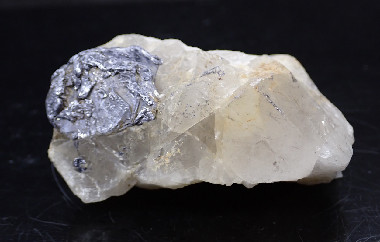 Molybdenite On Quartz