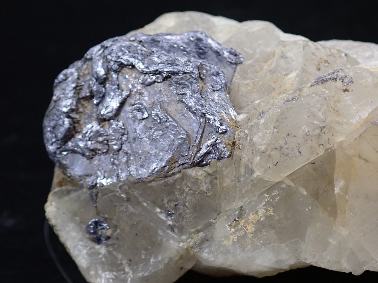 Molybdenite On Quartz