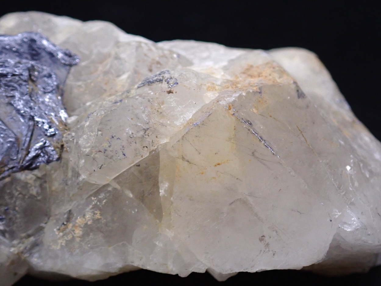 Molybdenite On Quartz