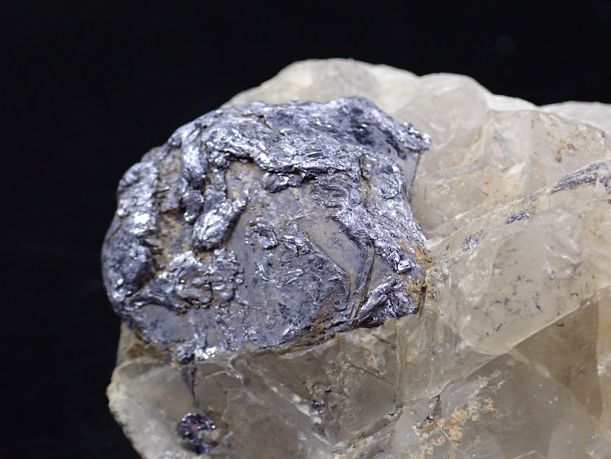 Molybdenite On Quartz