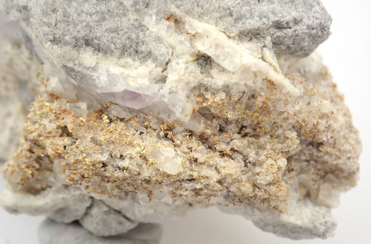 Native Gold In Quartz