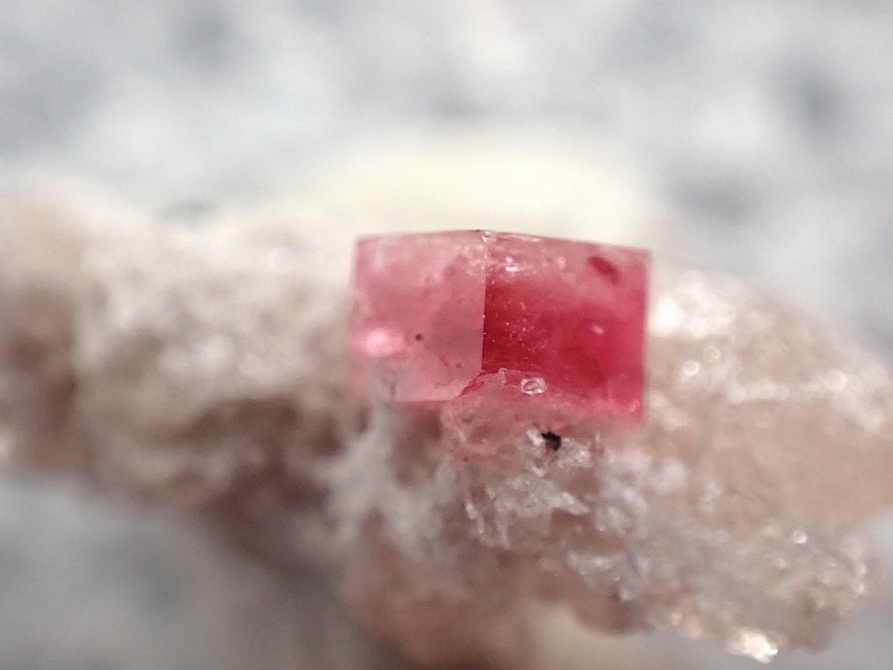 Red Beryl On Topaz