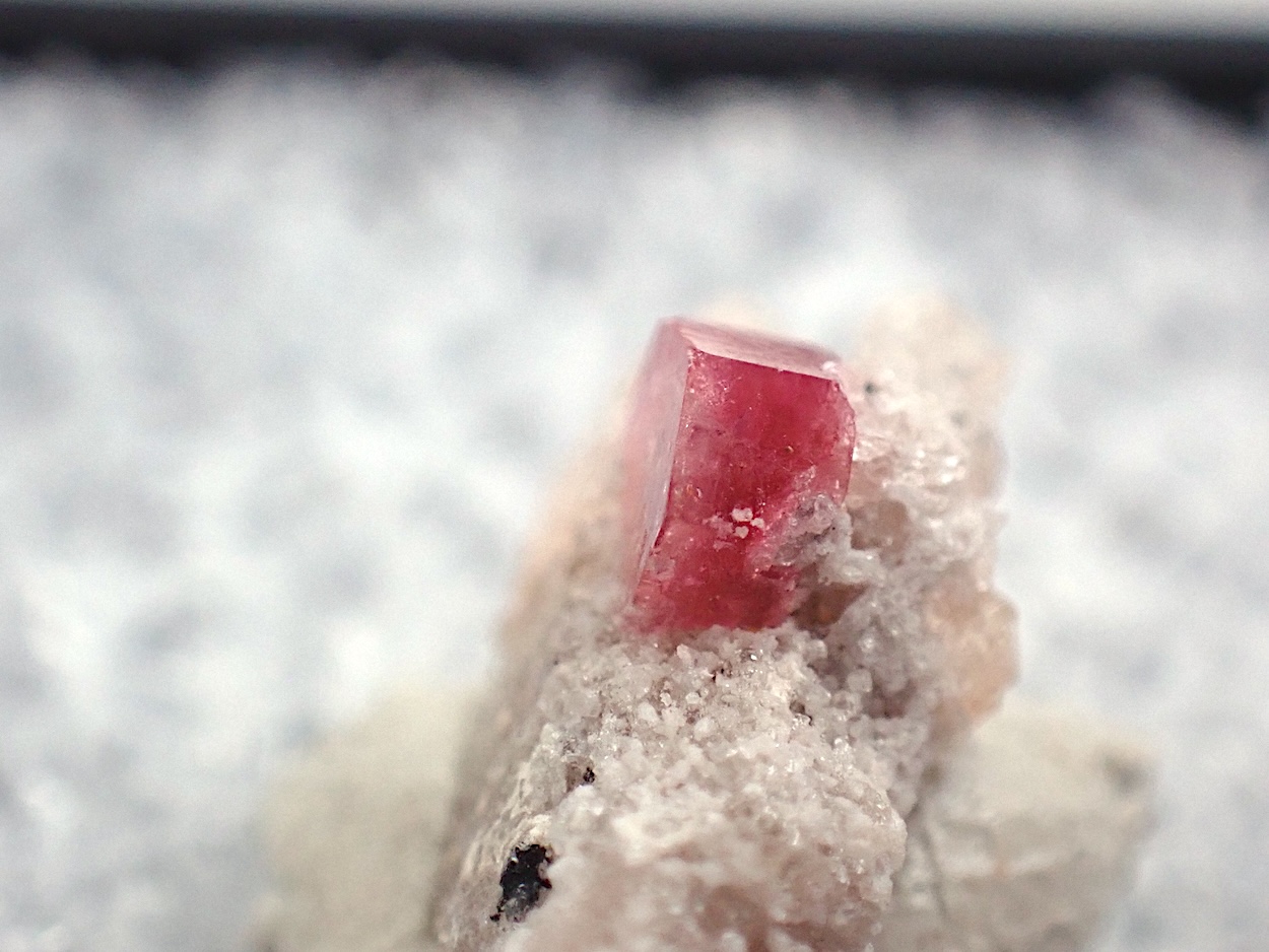 Red Beryl On Topaz