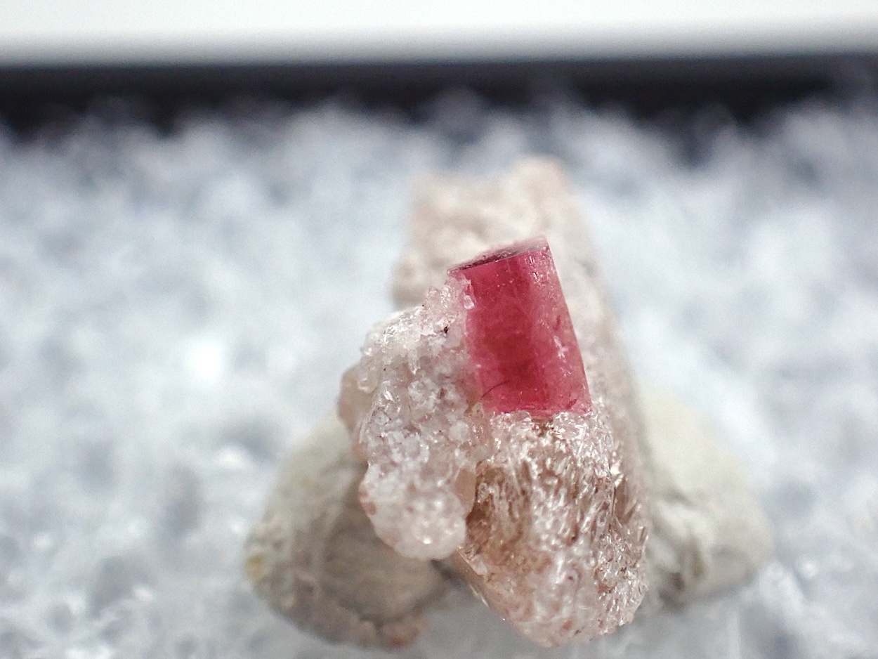 Red Beryl On Topaz