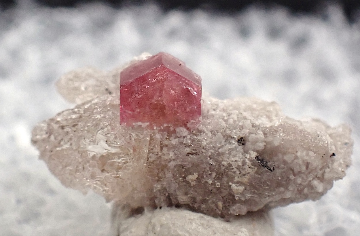 Red Beryl On Topaz