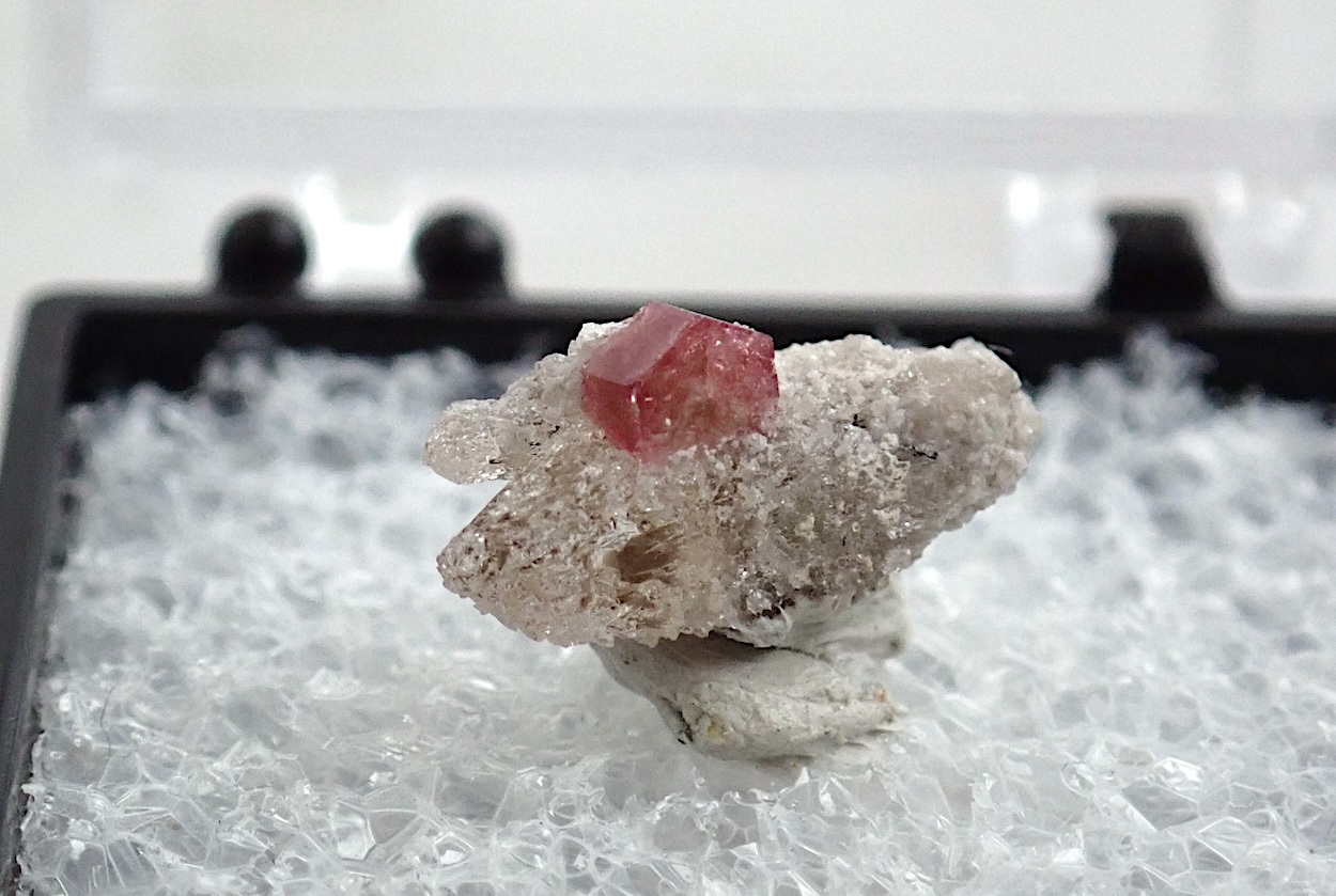 Red Beryl On Topaz