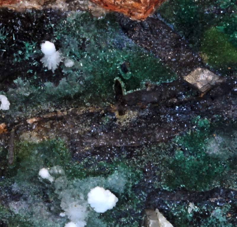 Zincolivenite Azurite Baryte Dolomite Calcite & Aragonite