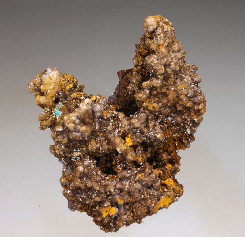 Aurichalcite On Limonite Psm Calcite