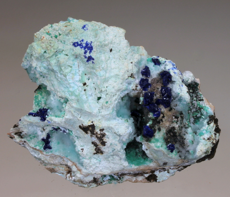 Azurite Smithsonite Adamite & Gibbsite