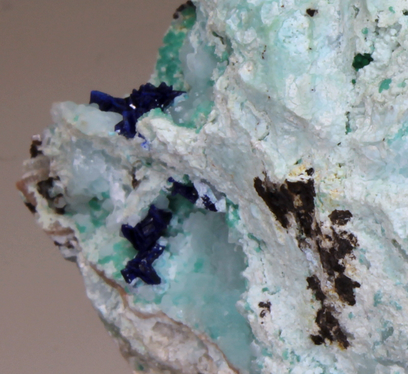 Azurite Smithsonite Adamite & Gibbsite