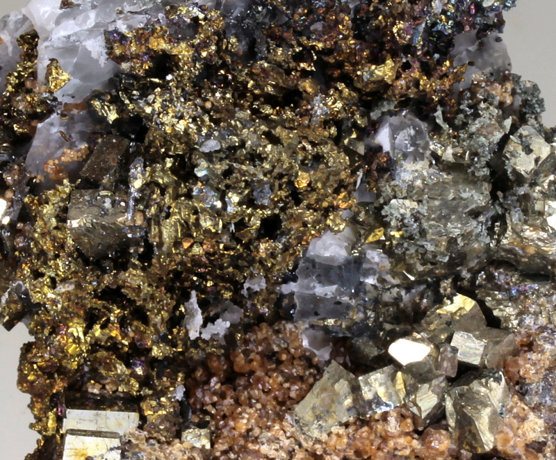 Chalcopyrite Pyrite Andradite & Calcite