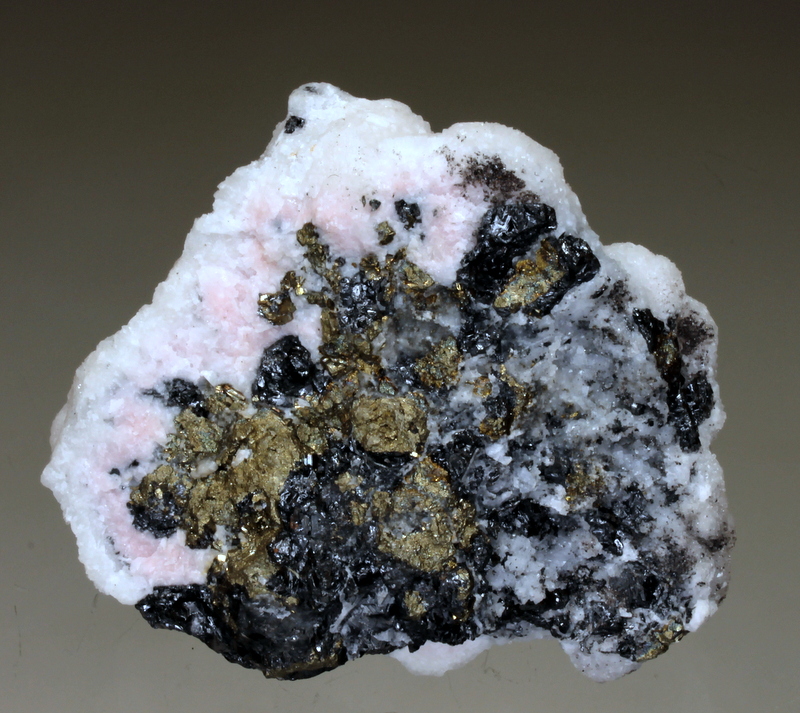 Dolomite Sphalerite Rhodochrosite & Pyrite