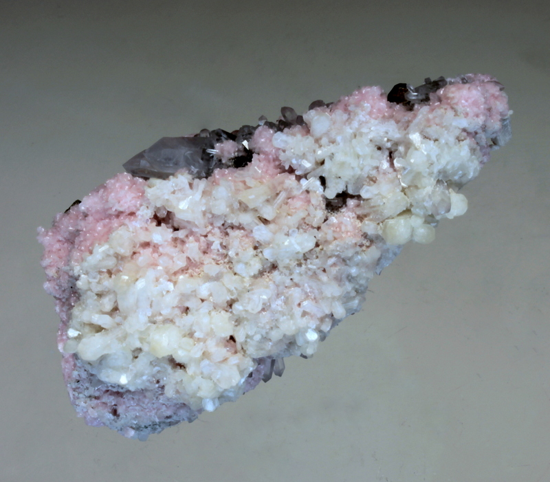 Rhodochrosite Stilbite Chalcopyrite & Quartz