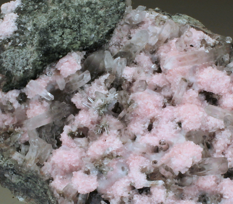 Rhodochrosite Quartz & Chalcopyrite