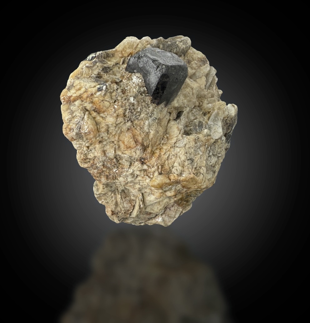 Lithiophilite With Mica & Feldspar