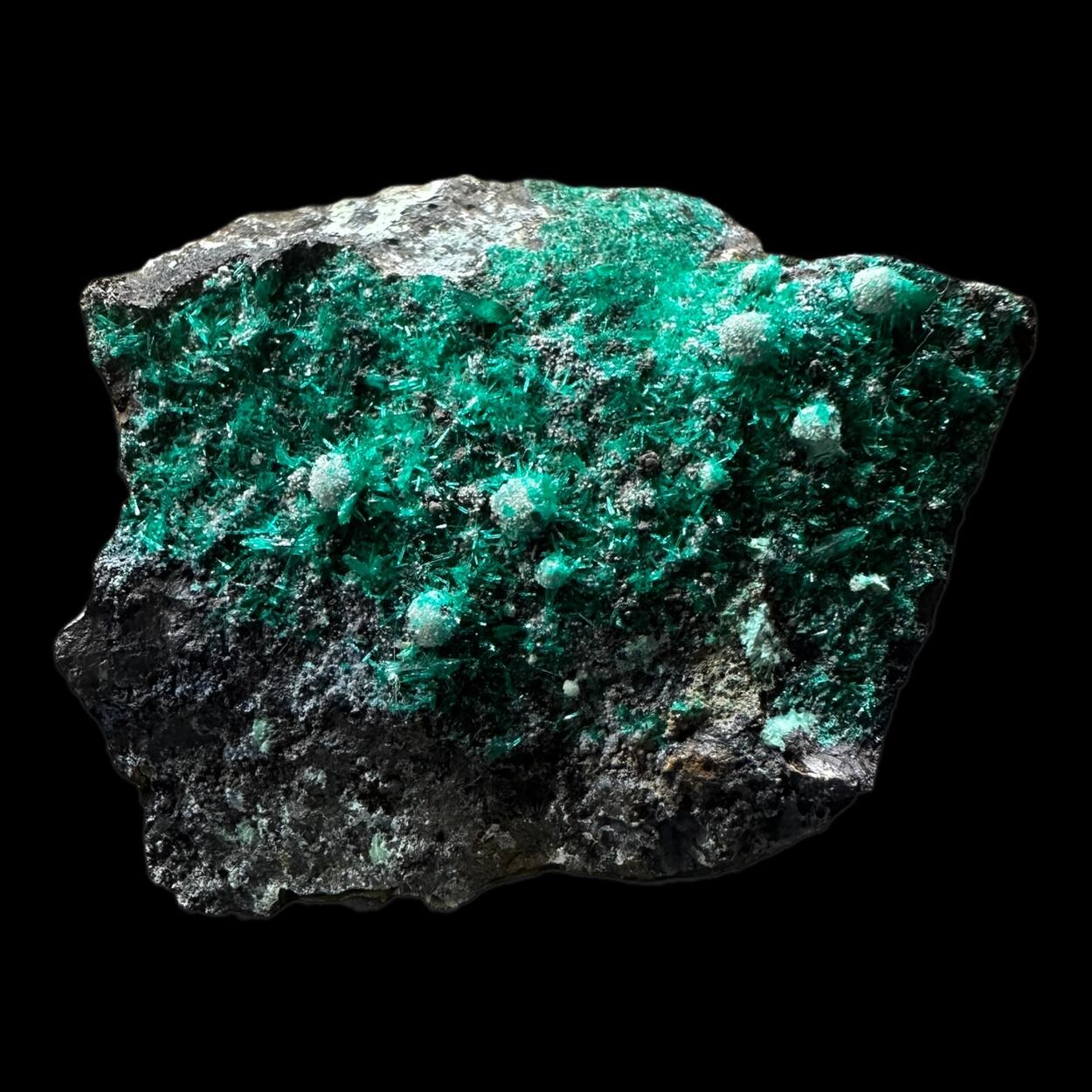 Dioptase On Chrysocolla