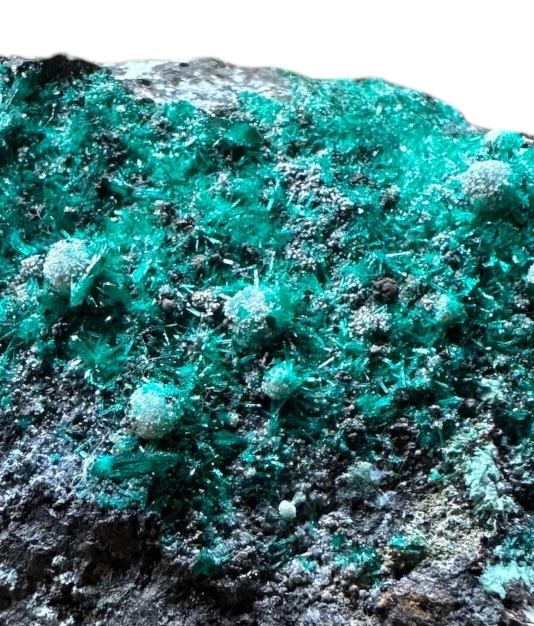 Dioptase On Chrysocolla