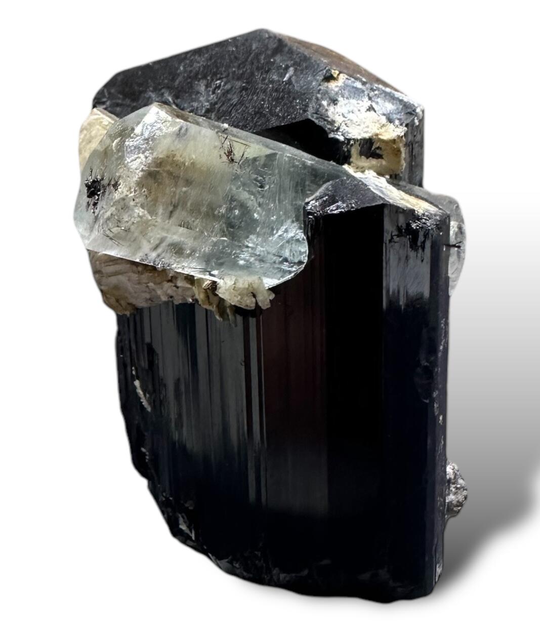 Aquamarine On Schorl