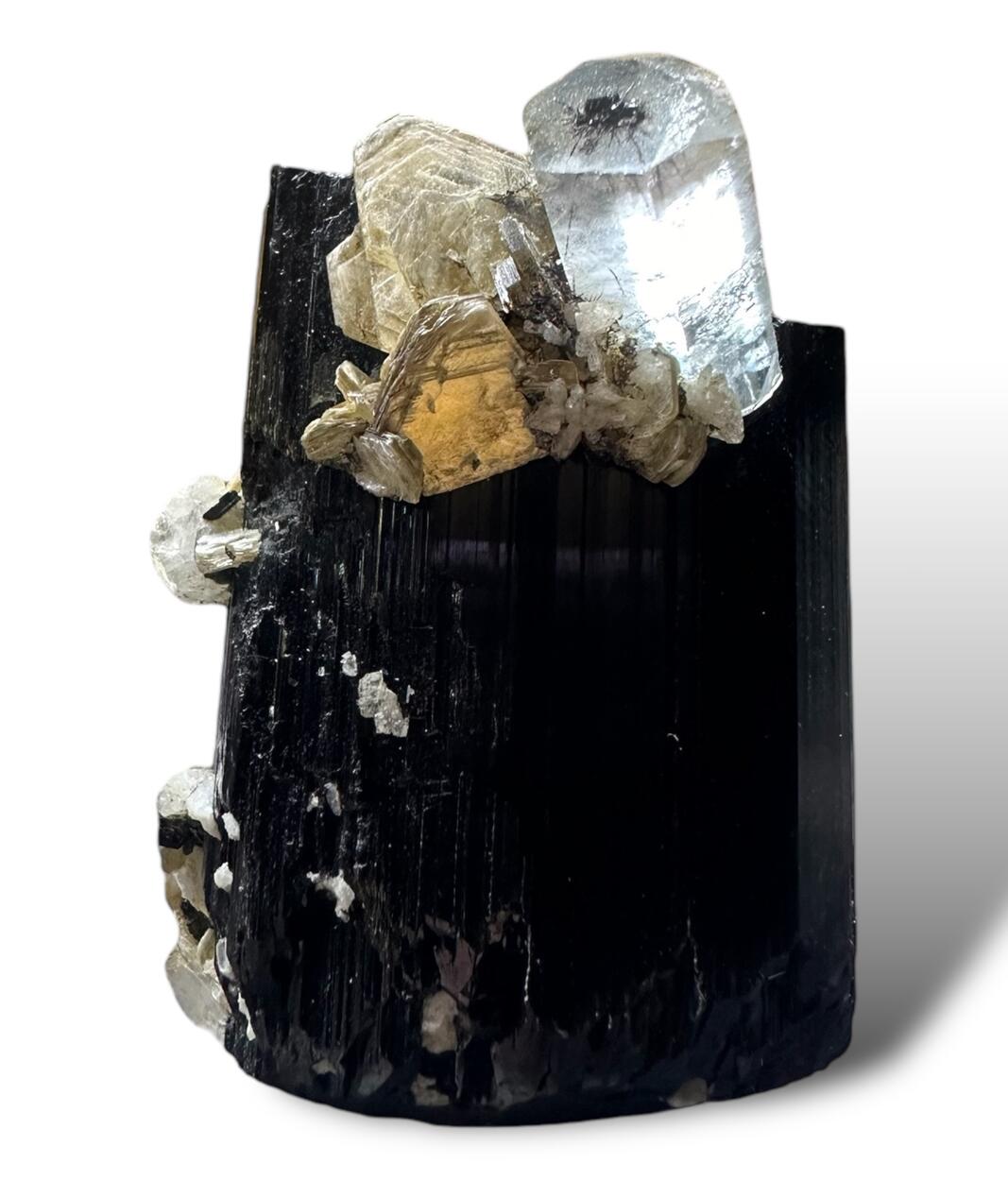 Aquamarine On Schorl