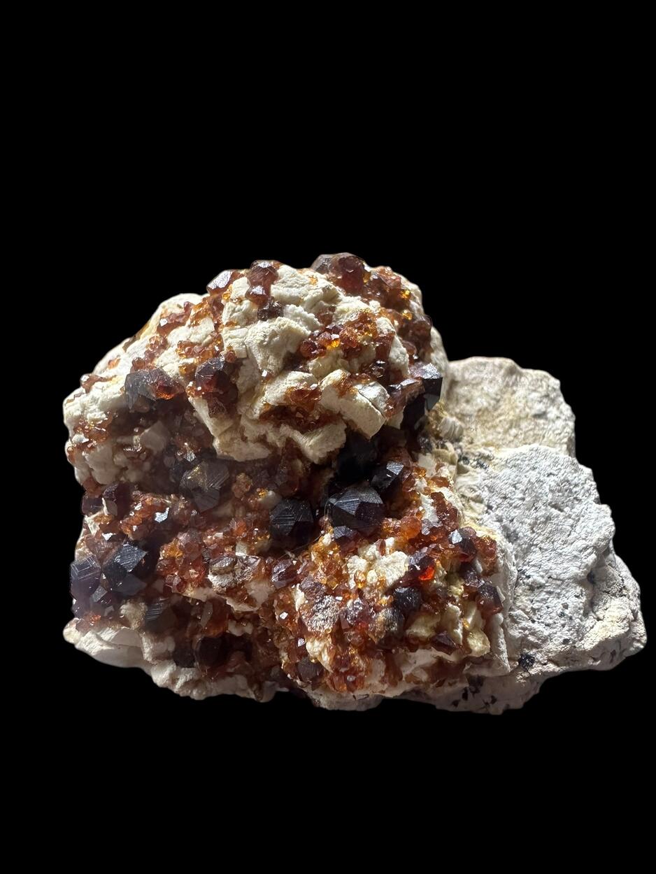 Spessartine On Feldspar