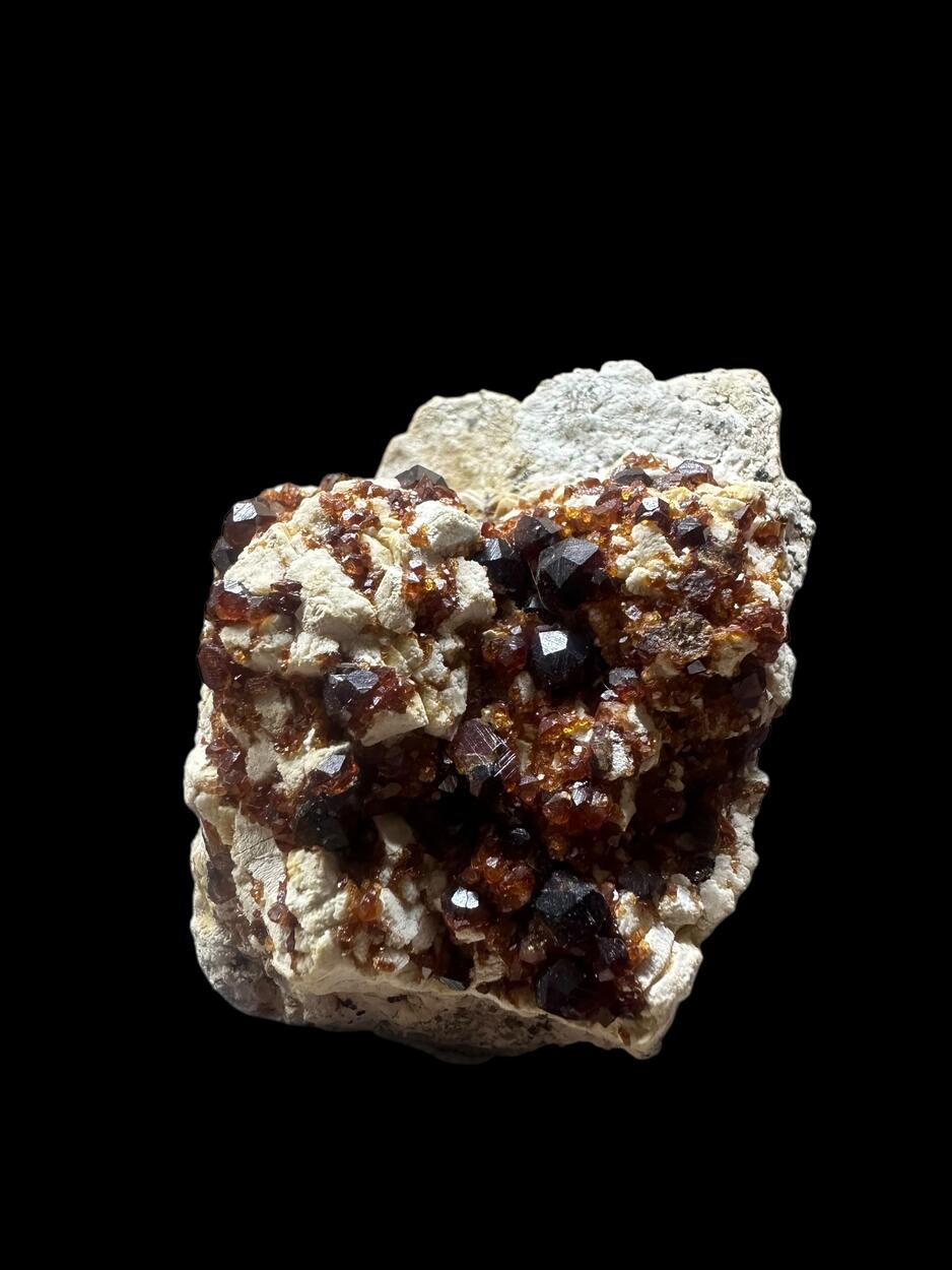 Spessartine On Feldspar