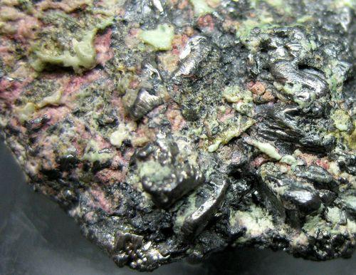 Bieberite Native Bismuth & Chrysocolla