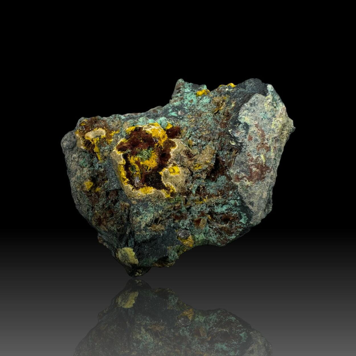 Rutherfordine Schoepite Digenite Malachite