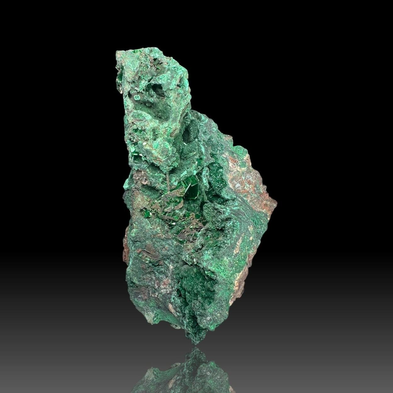 Metatorbernite With Malachite