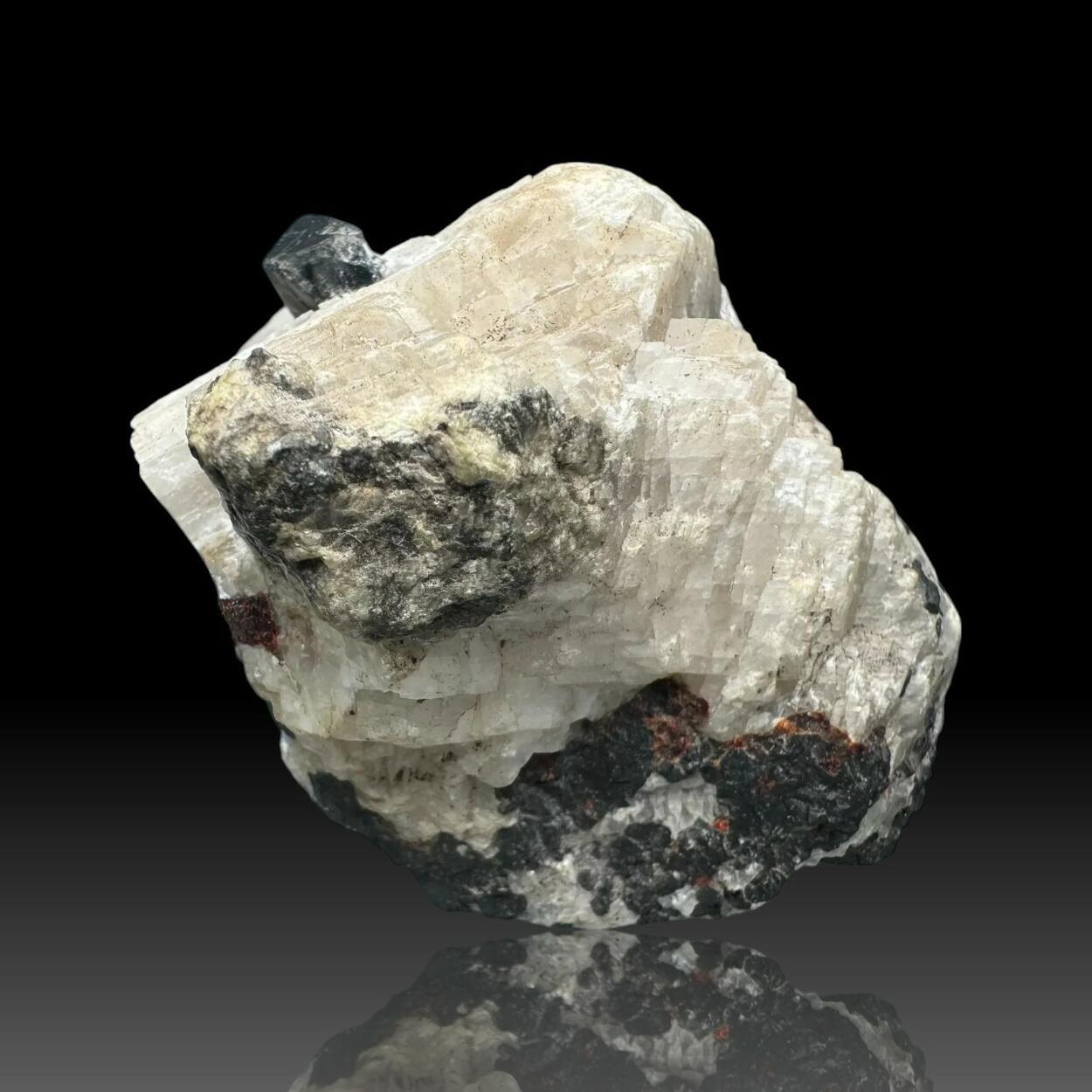 Franklinite With Zincite & Calcite