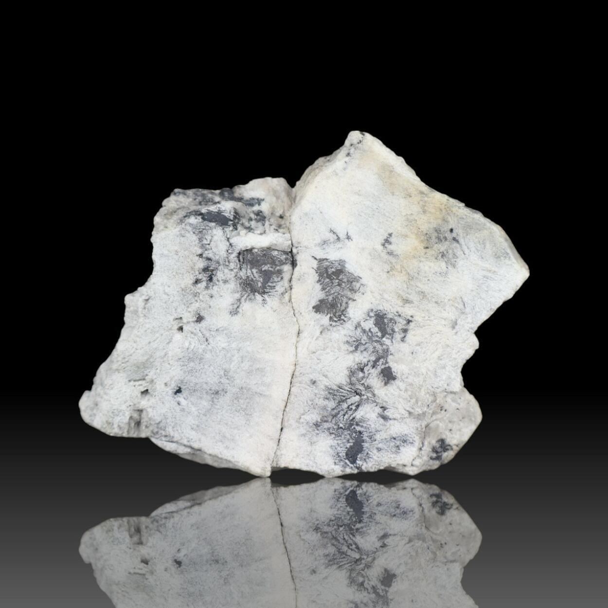 Native Silver With Acanthite Pearceite & Baryte