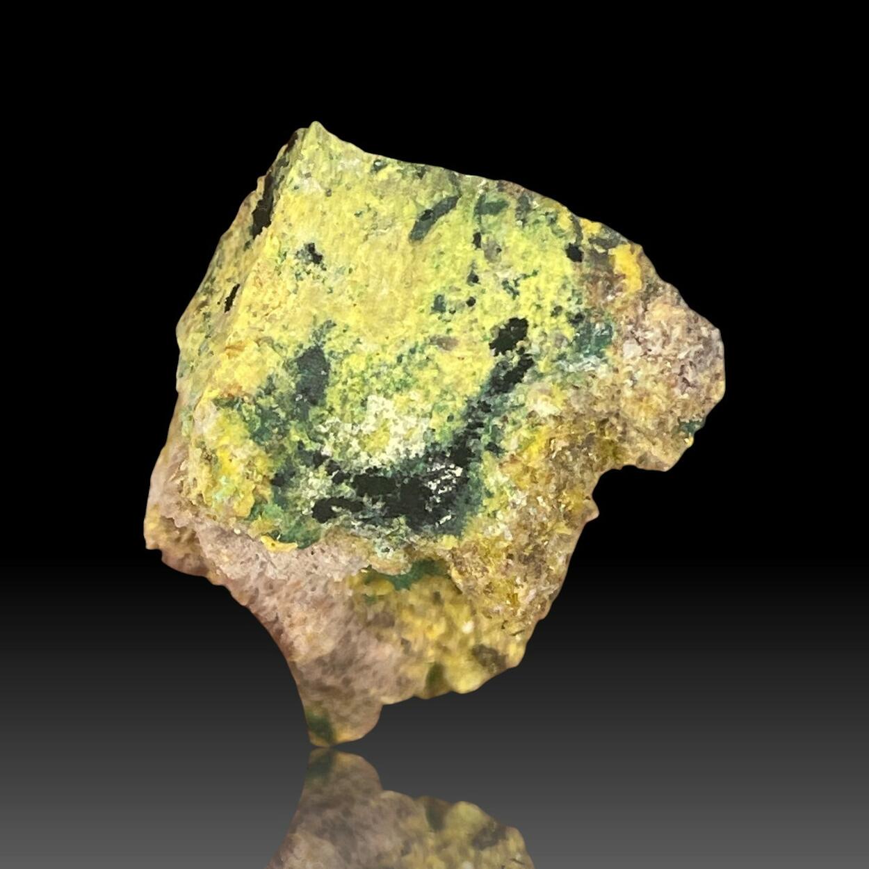 Uranophane With Torbernite & Kasolite