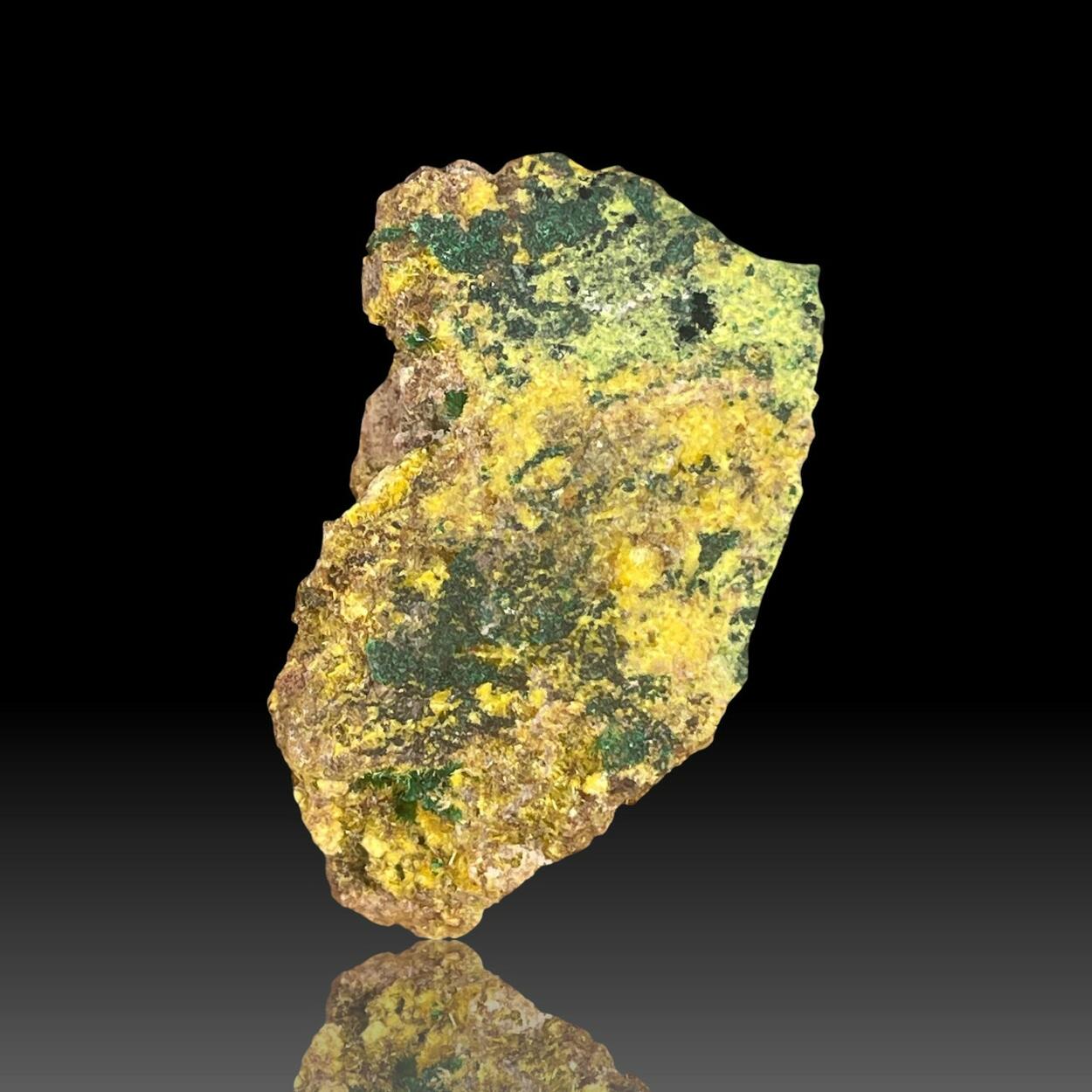 Uranophane With Torbernite & Kasolite