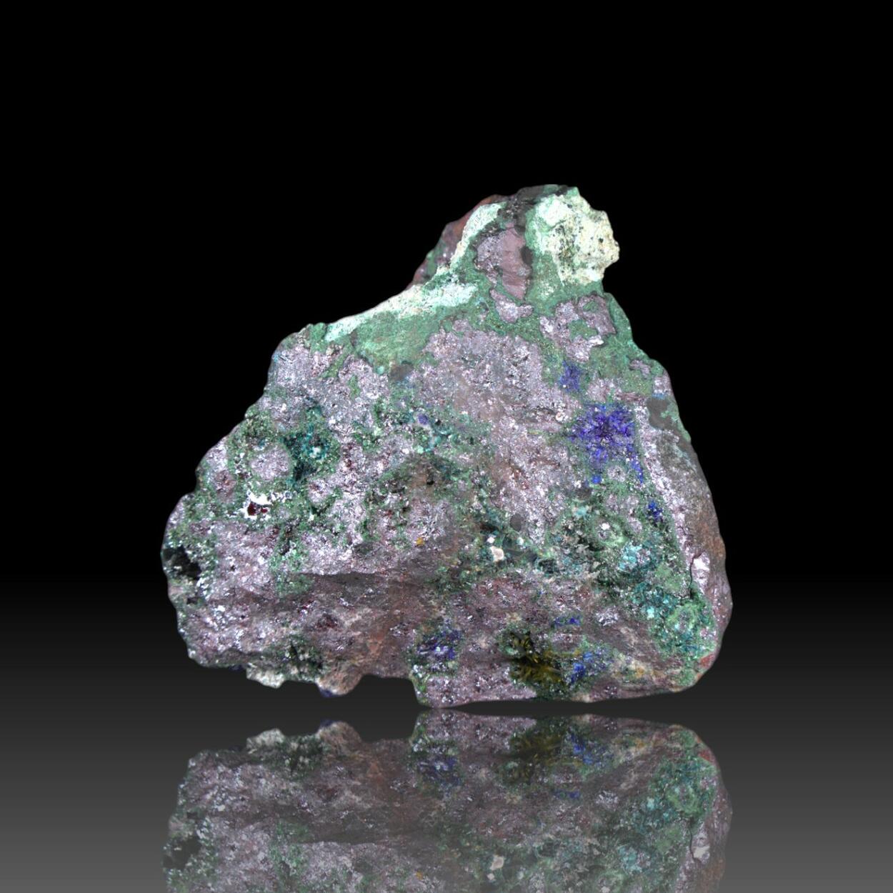 Gerhardtite With Rouaite Atacamite Malachite & Cuprite