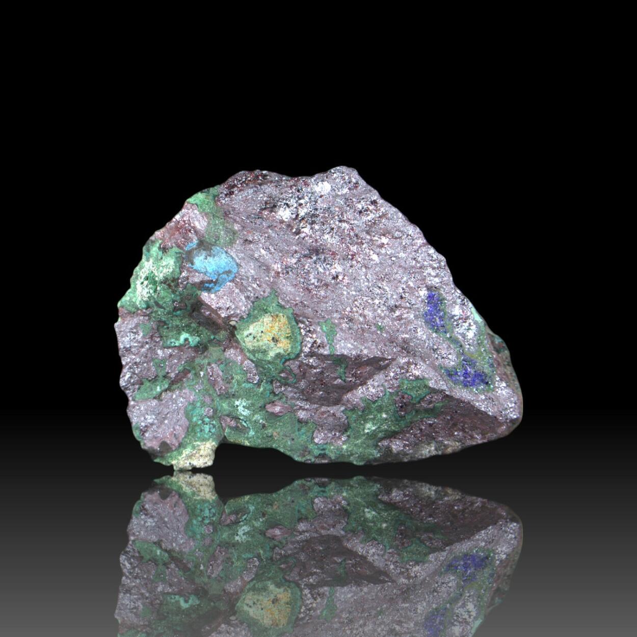 Gerhardtite With Rouaite Atacamite Malachite & Cuprite