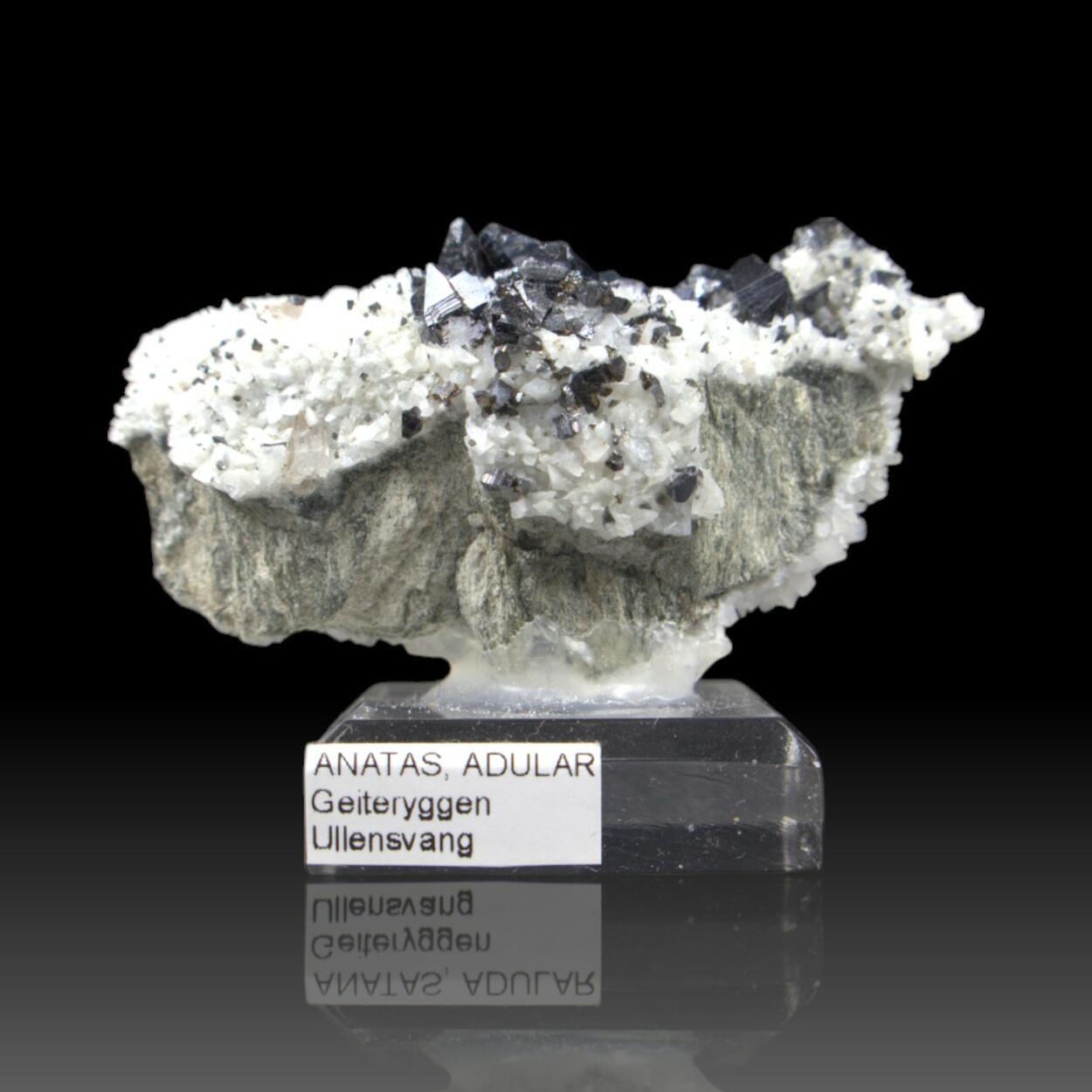 Anatase With Adularia & Quartz