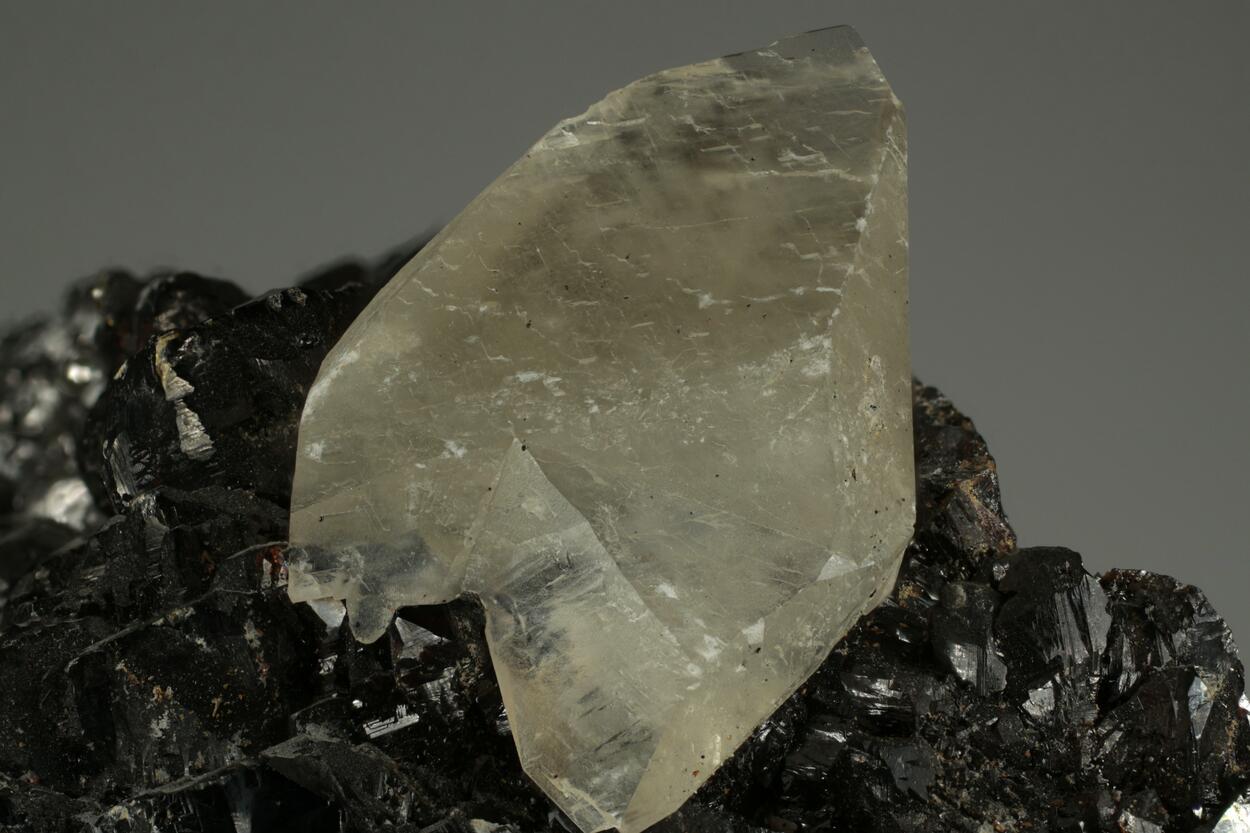 Calcite On Sphalerite