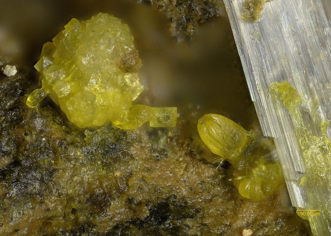 Chukhrovite-(Y) & Blatonite