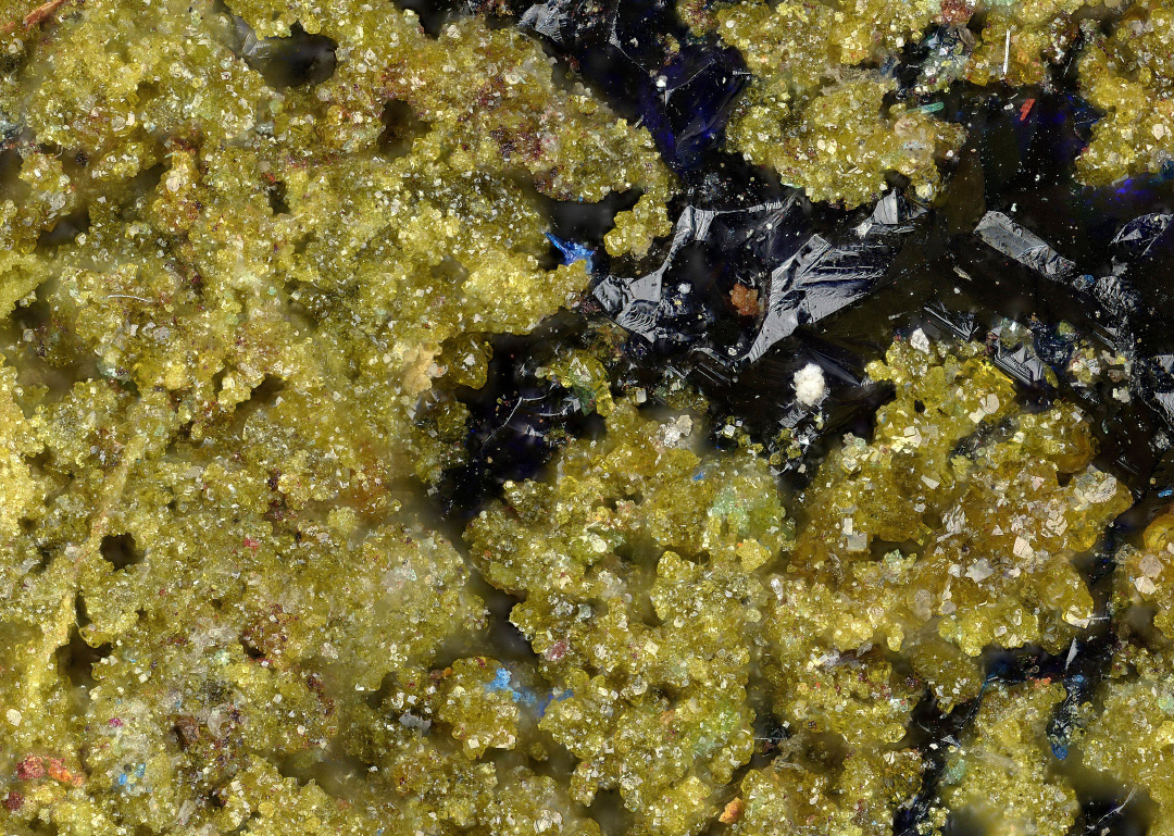 Beudantite & Azurite