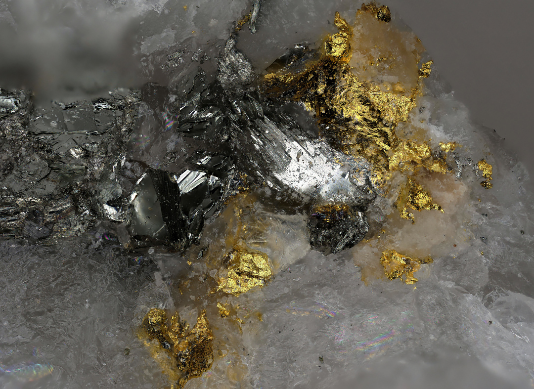 Native Gold & Tetradymite