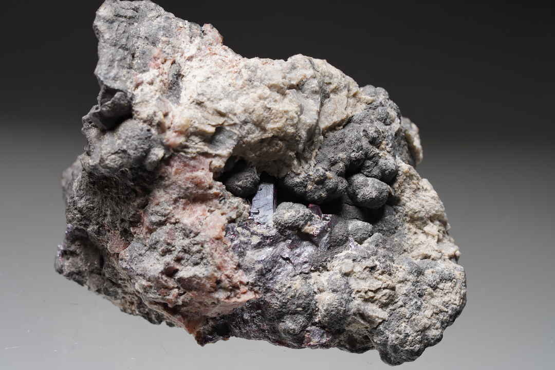 Proustite On Native Arsenic