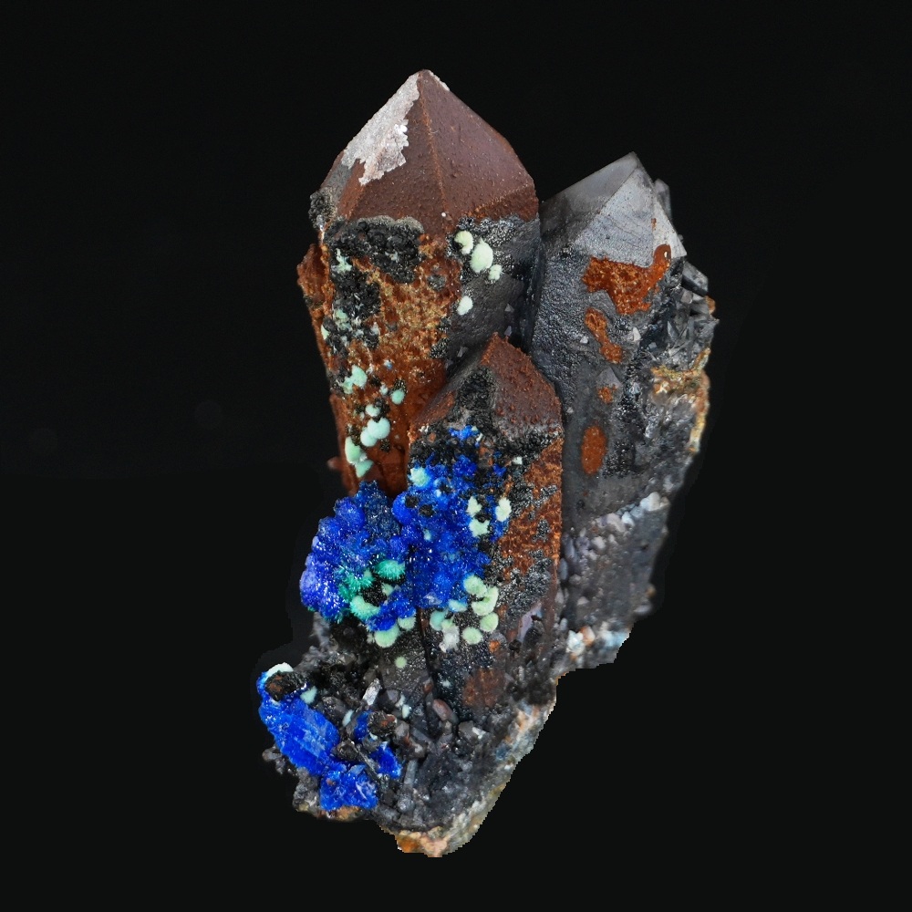 Linarite & Quartz