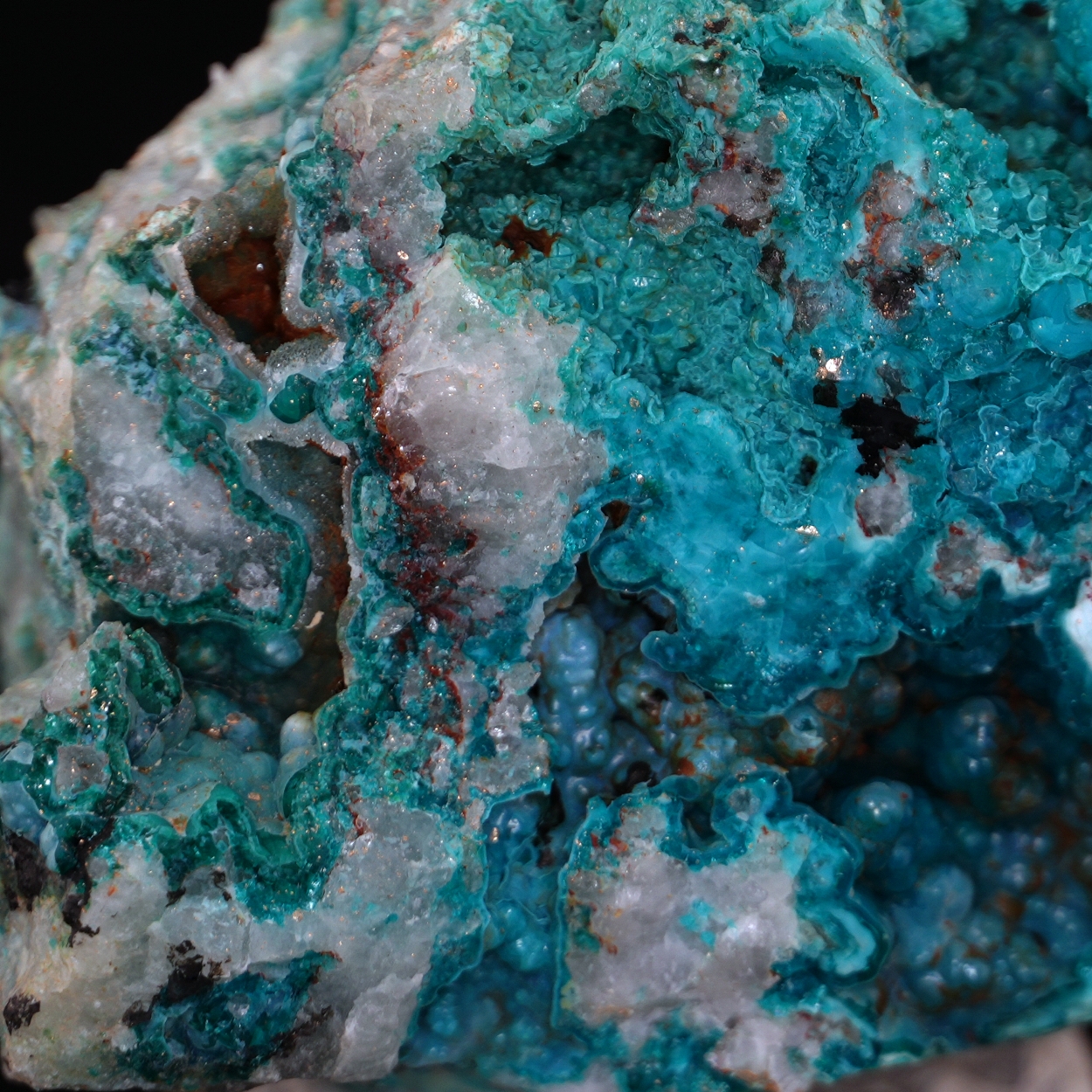 Chrysocolla & Native Gold