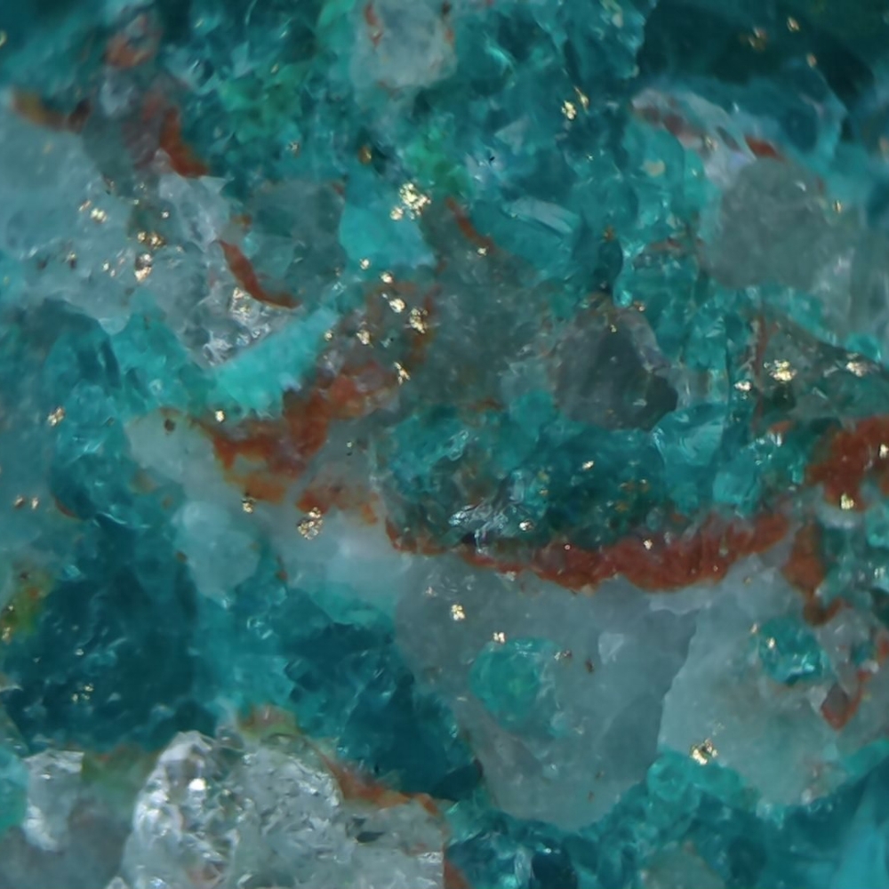 Chrysocolla & Native Gold