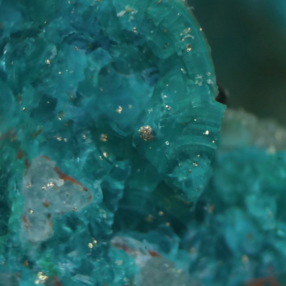 Chrysocolla & Native Gold