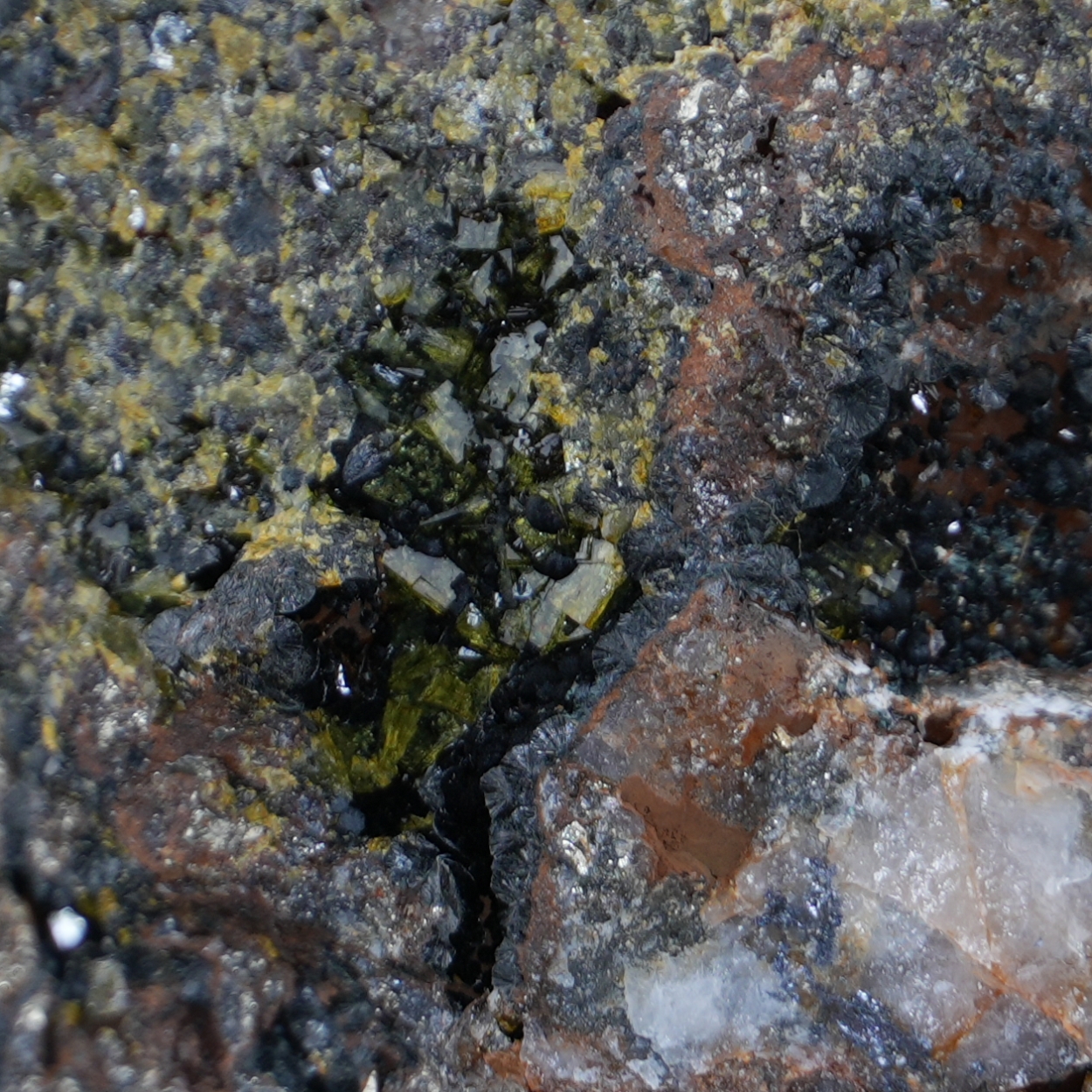 Dufrénite & Pharmacosiderite