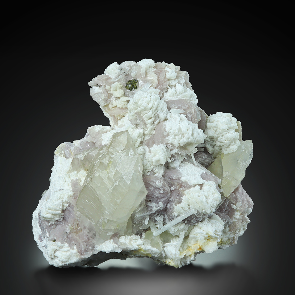 Elbaite Lepidolite & Quartz