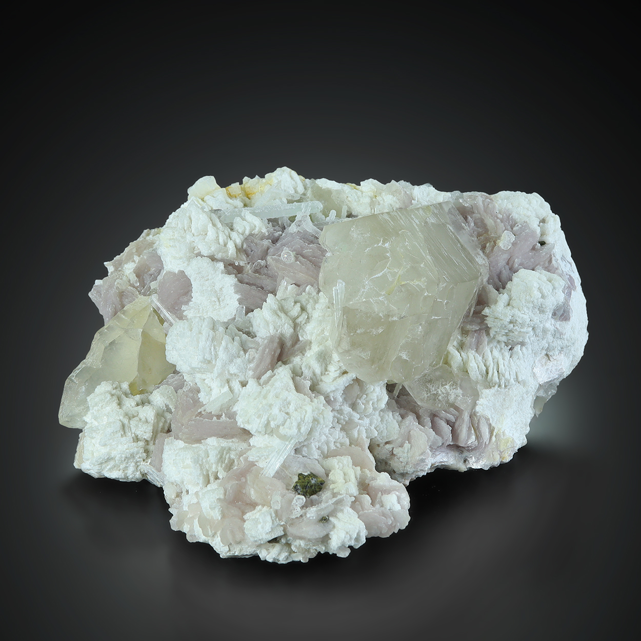 Elbaite Lepidolite & Quartz