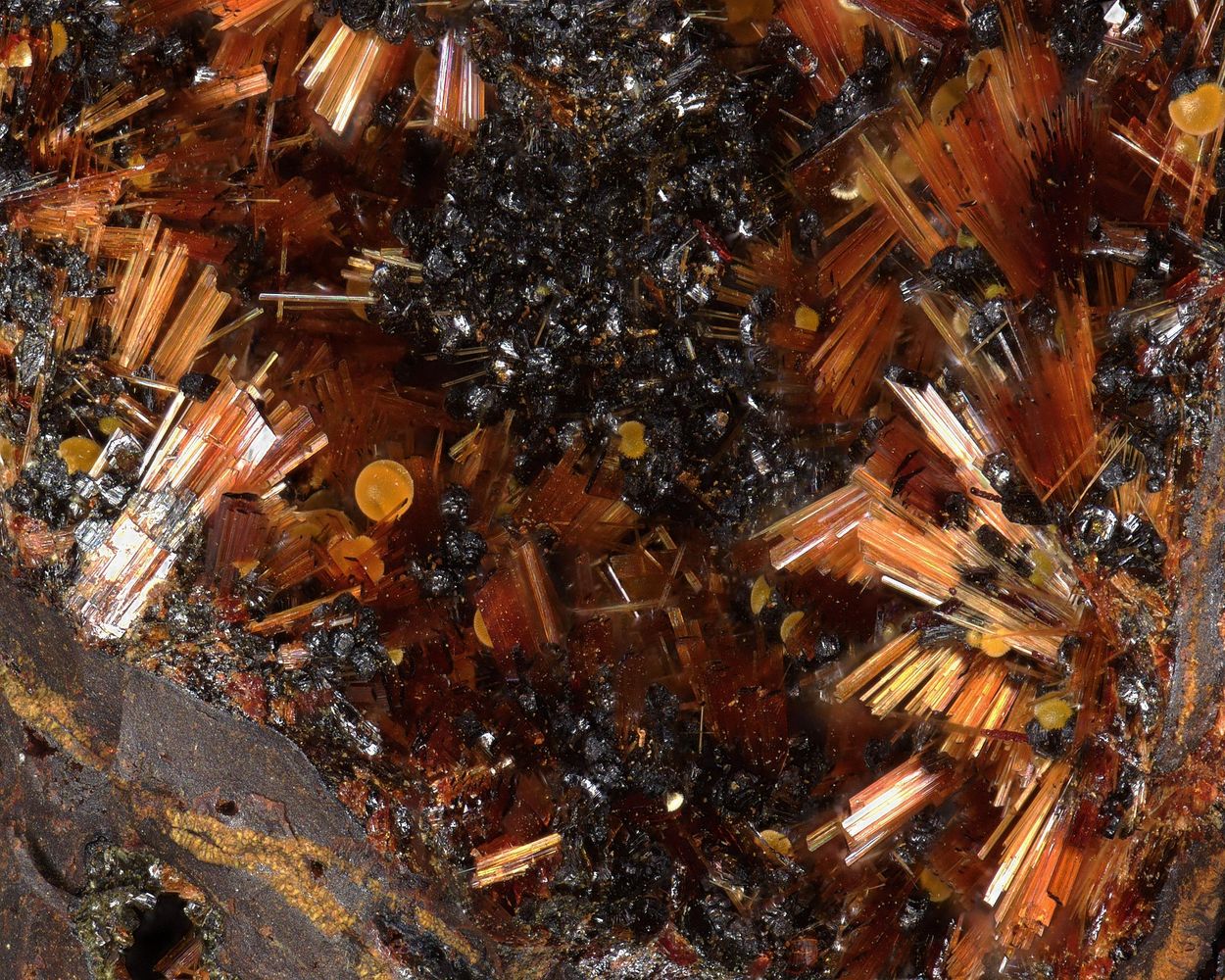 Cacoxenite On Beraunite